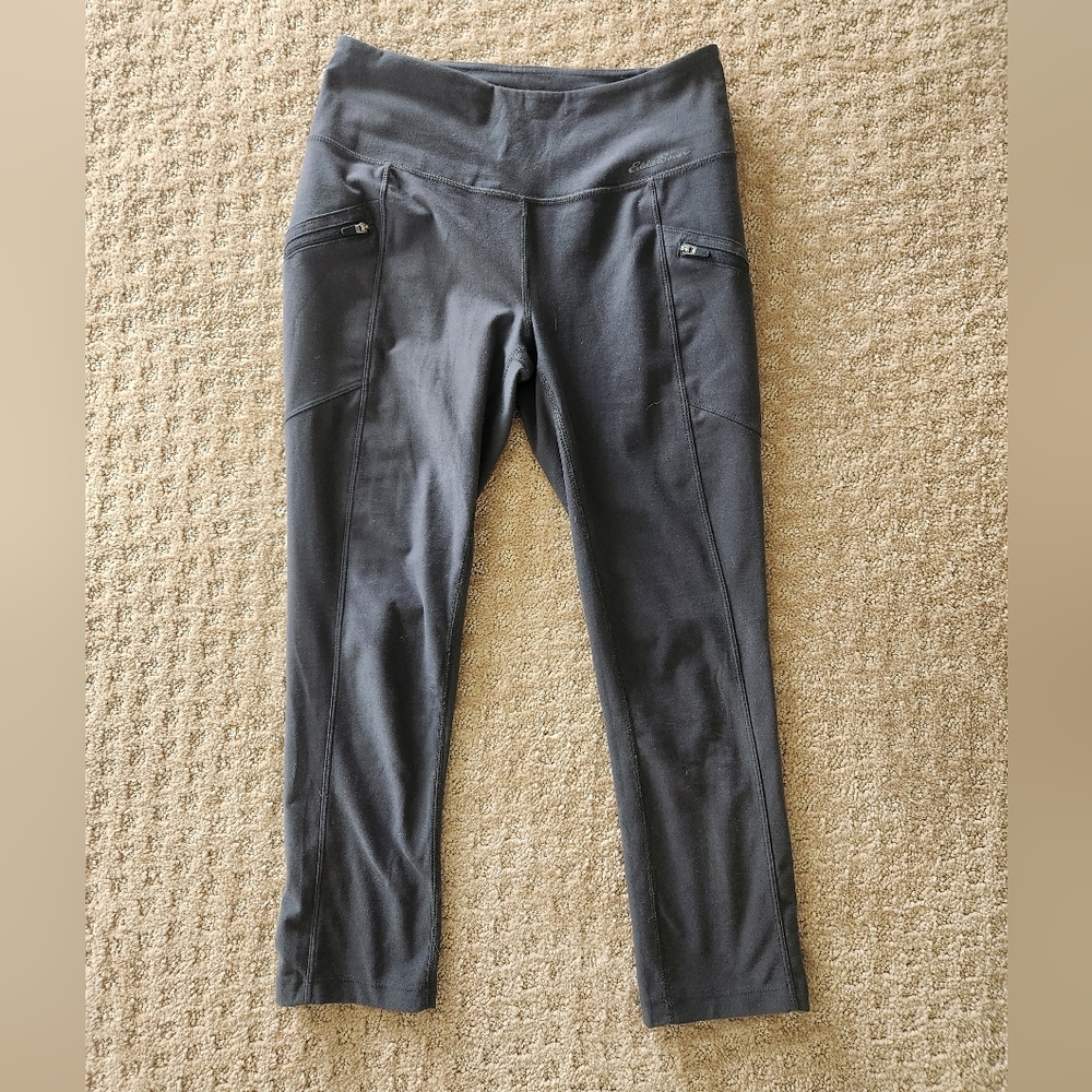 EDDIE BAUER Trail Tight cropped leggings, charcoal gray, Size XS